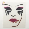 Custom Temporary Waterproof Halloween Glitter Face Mask Designs Self Adhesive Body Tattoos Paper Sticker