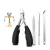 Import Customized 5pcs Stainless Steel Pedicure Foot Care Tools Set With Toenail Cerrector Cuticle Nipper from China