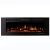 Import customized classic Living Room modern luxury black 9 colors wall mounted recessed electric fireplace from China