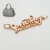 Import Customized English Letter Hanging Chain Metal Label Private Brand Logo For Bag Accessories from China