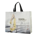 Customized large-capacity shopping bags made of non-woven printed bags, non-woven garment bags with logo printing