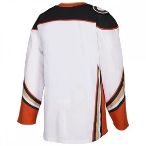 Customized mens high quality and low price 100% polyester goalie ice hockey jersey