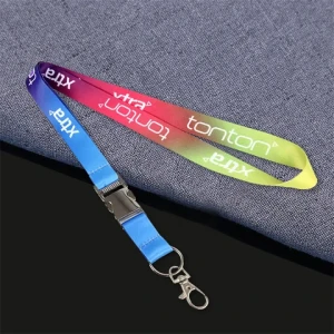 Customized Promotional Blank Wrist Lanyard Id Card Holder Keychain Nylon Anime Mobile Phone Polyester Lanyards With Logo Custom