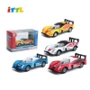 Customized promotional gifts 19.6CM long pull back diecast container truck toy