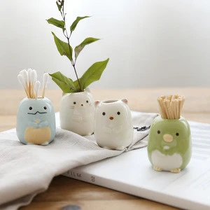 Cute Cartoon Animal Shape Ceramic Toothpick Holder