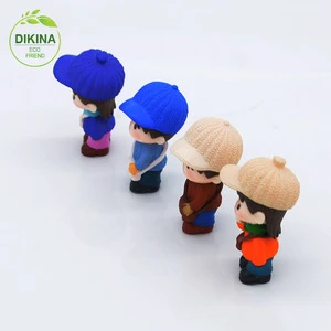 Cute lovely Mini Accessory Toy Gift Miniature People old man and women resin craft => tiny terrarium fairy figurines wholesale