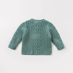 DB8711-1 dave bella autumn infant baby girls fashion 100% cotton cardigan kids toddler coat cute children knitted sweater