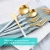 Import DEACORYHigh Quality White Gold Flatware Set Two Tone Stainless Steel Cutlery for Wedding Event Rental from China