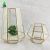 Import Decorative glass terrarium hood,geometric gold metal air plant holder terrarium from China