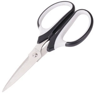 Deli 6001 stainless steel art scissors office paper-cut scissors children student stationery household kitchen tailor scissors