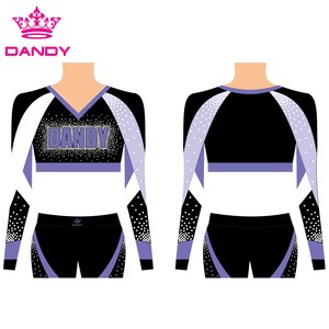 design your own custom rhinestone girls cheer uniforms all star cheerleading uniform