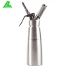 dessert tool stainless steel cream whipped dispenser with customized logo and 3 decorate nozzles