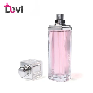 Devi Glass Perfume Bottles Square Mini Spray Lady Mens Parfum Bottle Fragrance Sprayer Atomizer Empty Container Custom Design