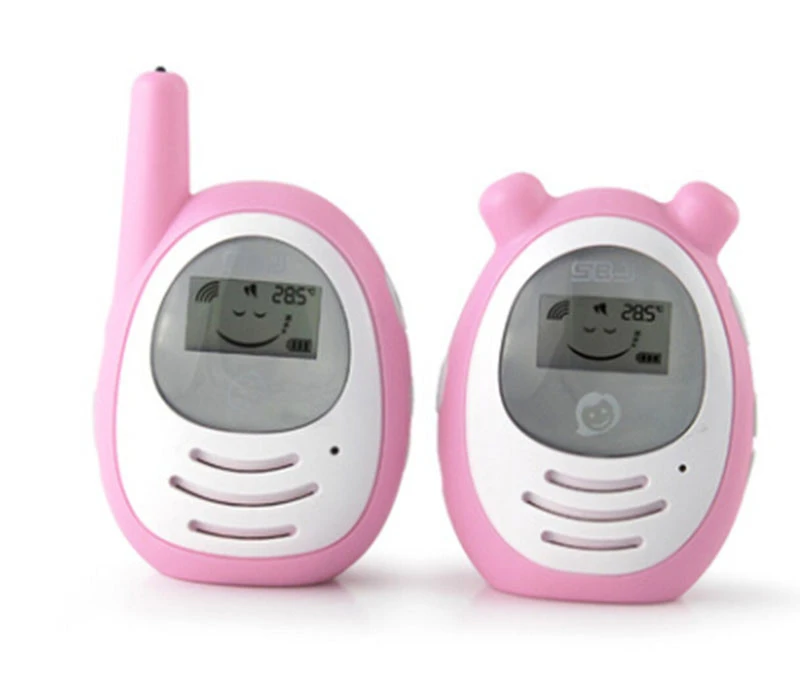 Digital Audio Baby Monitor with Temperature Sensor, Two-way and Talkback Intercom System, up to 1,000ft Extended Range