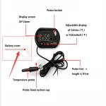 Digital LCD display Fish Aquarium Reptile Terrarium Temperature Meter Thermometer Probe fridge with Suction Cup
