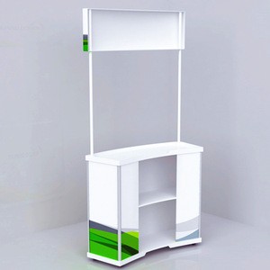 display counter aluminum folding promotion table