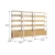 Import Display Wooden Side Steel Bookshelf,Household Steel - wood combination bookcase from China