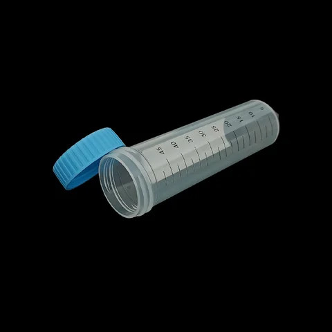 Disposable laboratory supplies plastic conical centrifugal tube Transparent two-color printing centrifugal tube