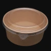 Disposable microwavable takeaway paper bowl hot food container