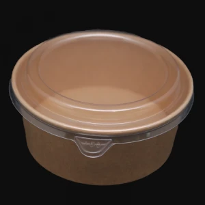 Disposable microwavable takeaway paper bowl hot food container