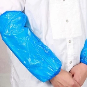 Disposable Plastic Oversleeve  Arm Sleeve Cover For Cooking Elastic cuff   Sleeve Cover