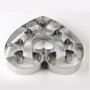 DIY Baking tools 430 Stainless steel Cookie Mold Cutters Heart