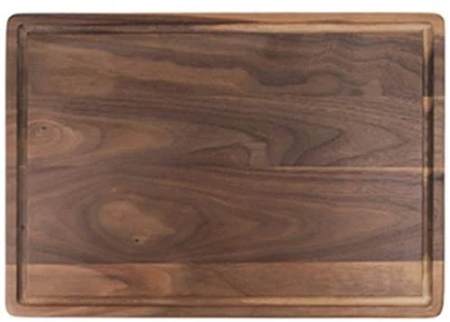 DIY206185 walnut  wood pizza chopping board with handle Solid wooden unpainted household cutting board Slotted steak plate bread