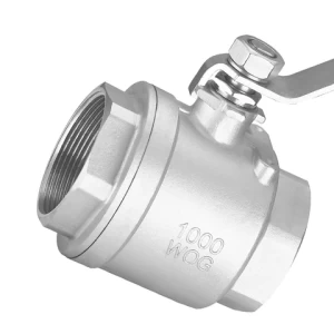 DN15 2pc type stainless steel ball valves with internal thread of 201 stainless steel water oil and Steam