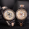 DODO DEER Men Military Wristwatch Wood Chronograph Watch Stainless Steel Charm Round 2020 New Luxury Fashion Natural Sport