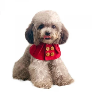 Dog Tie Pet Bandana Scarf Dog Collar British Style Cloak Windbreaker Trench Coat Cat Collars Small Dog Puppy Bib Pet Accessories