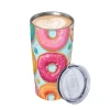 Donuts 20oz Stainless Steel Tumbler Cup Double Wall Vacuum Insulated Travel Coffee Mug with Lid and Straw for Camping