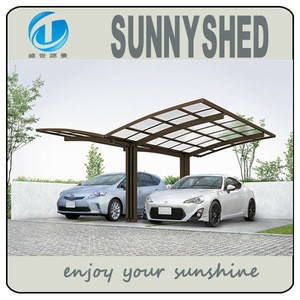 Double carport with polycarbonate roof customized