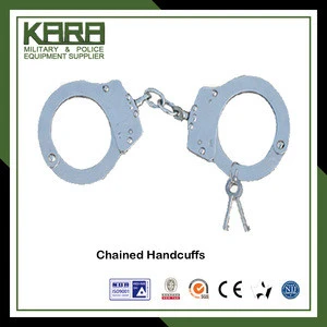 Double Locking Handcuffs Police Metal Handcuffs Stainless Steel Handcuffs