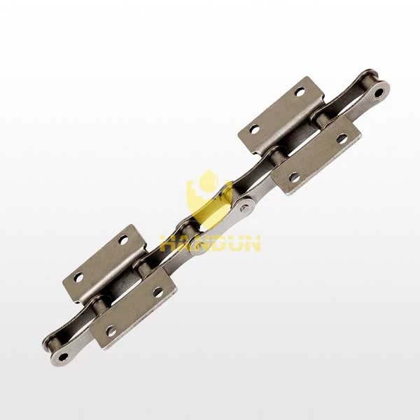 Double pitch transmission roller chain