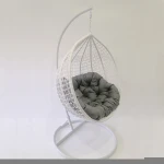 Double Seat Cheap Egg Swing Chair Patio Hanging Rattan Metal Hanging Swing Egg Chair Hammock Porch Swing