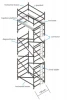 Double wide aluminium scaffolding High Quality Tower with Ladder