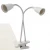 Import Dual head 30cm 360 degrees flexible lamp holder clip e27 base with On Off Switch Desk Lamp for Led Grow Light from China