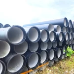 Ductile Iron Pipe C20 C100 round Cast Bitumen Paint Coated for Water Application Available in 450mm 100mm 80mm Diameters