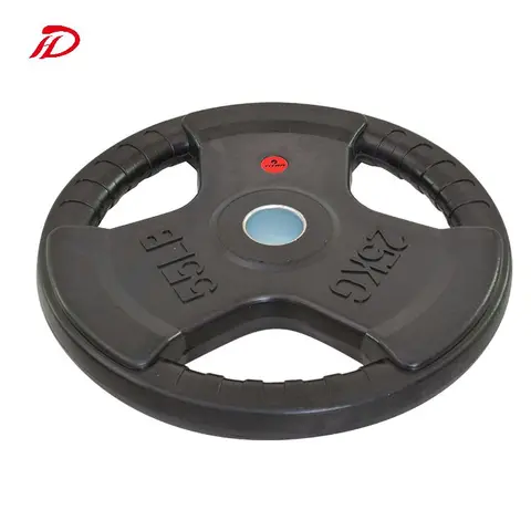 Buy Dumbbell Discos Gym Metal Barbell Bumper Plates Rubber Handles 30mm ...