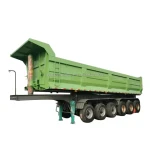Dump Trailer Dump Trailer Hydraulic Cylinder 4 Axles U Type 50 Tons End Dump Trailer Tipper Semi Truck