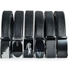 Durable eco-friendly Men&#39;s Leather Ratchet Dress Belt with Automatic Buckle