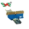 Earthing Connection Brass Bar Terminal Blocks  with Din Rail Holder PA66