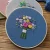 Import Easy Flower Embroidery Kit with Bamboo Hoop DIY Handmade Kit Cross -Stitch Needlework for Beginner Sewing Painting Home Decor from China