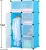 Easy to Assemble Multipurpose Bedroom 8 Cubes Storage Foldable Plastic Wardrobe