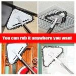 Easy to use multi-functional triangle glass wipe can be used for glass floor car home cleaning