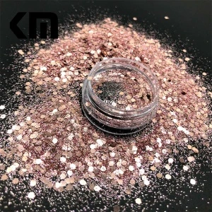 Eco-friendly Bulk Wholesale Poly MSDS Certificate Cosmetic Grade Fairy Body Nail Face Manicure Rose gold Glitter Dust Powder