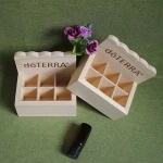 Eco-Friendly Feature and Tools Use wooden essential oil display storage box with 6 compartments