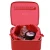 Import eco friendly leather jewelry box small jewelry organizer velvet bag inside red from China