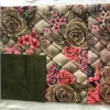eco friendly  stocklot floral design dubai turkish soft touch suede sofa fabric backing for sofa upholstery