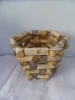eco wood flower pot Christmas planter container
